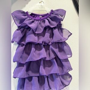 Purple Ruffled Dog Dress - Brand